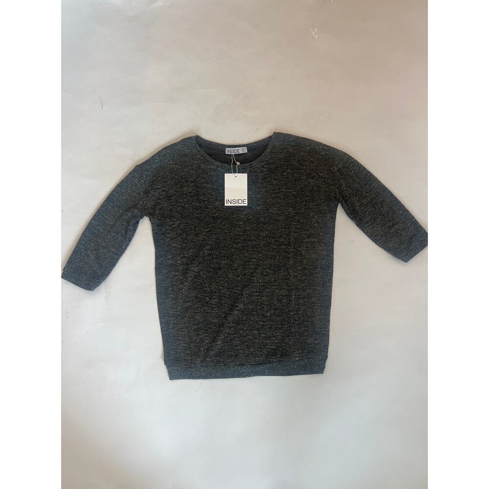 TUNIC 3/4 SLEEVE SPARKLE SWEATER SHIRT TOP WOMENS INSIDE BRAND NWT SIZE SMALL